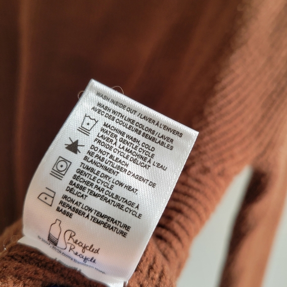 Denver Hayes Knot Ribbed Long Sleeve Sweater Size L - Picture 6 of 6